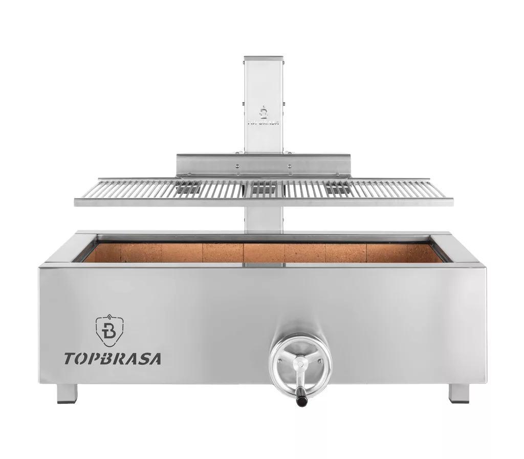 Professional adjustable BBQ BQ100, stainless steel countertop