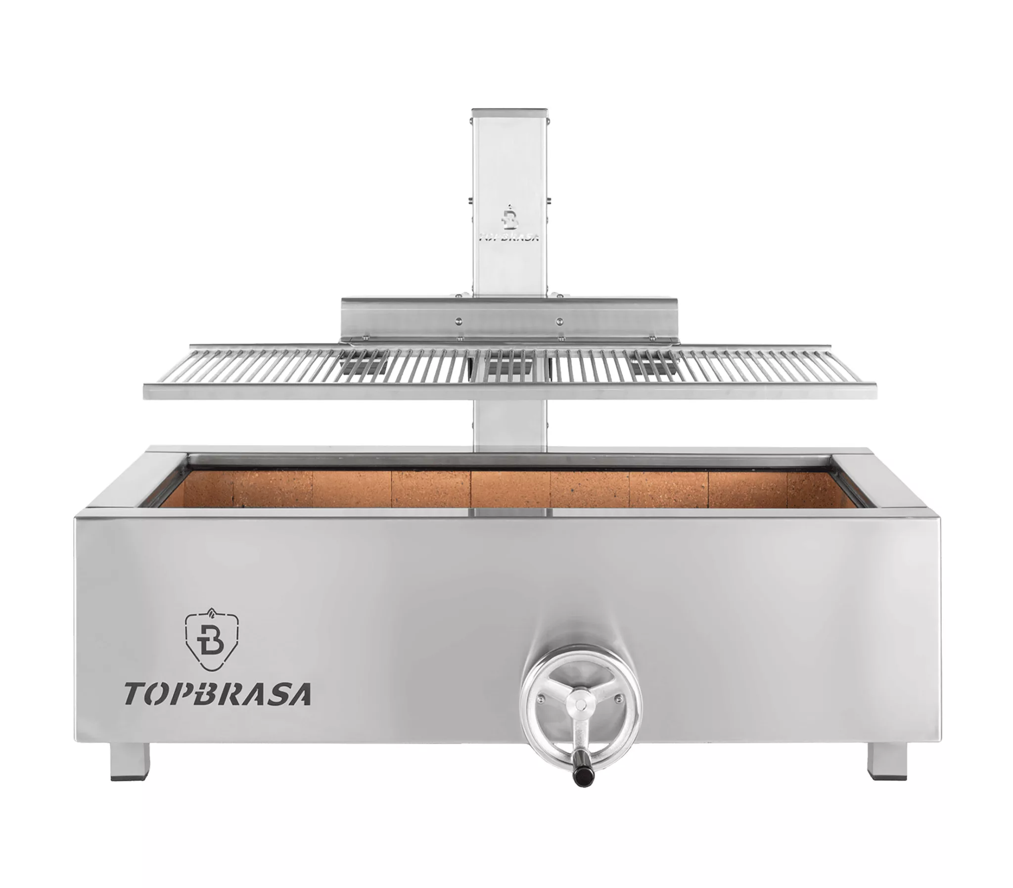 Barbacoa elevable profesional BQ100 de sobremesa en acero inoxidable