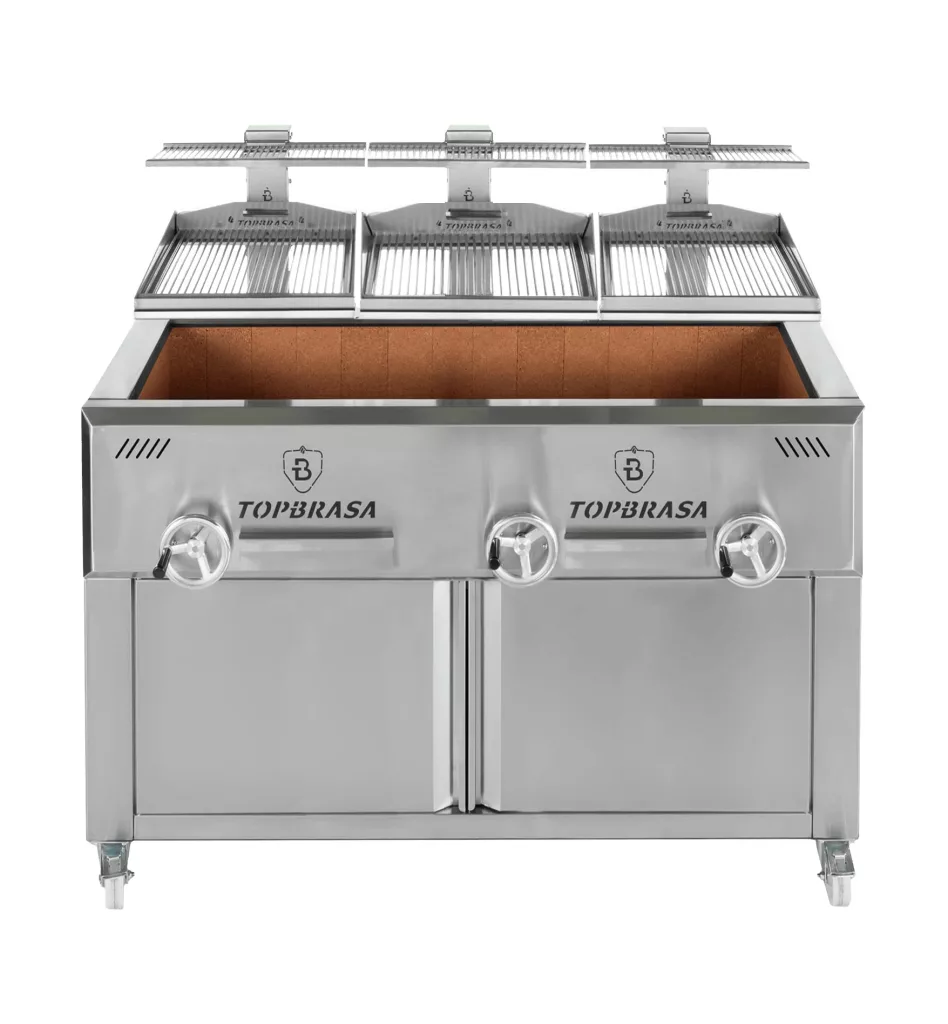 Parrilla Vasca Profesional PV160-3 brazos Sobremesa Inox